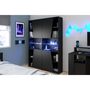 Voir la diapositive 2 : Bibliothèque gaming 2 portes avec leds L67 x H180 x P28cm XENON