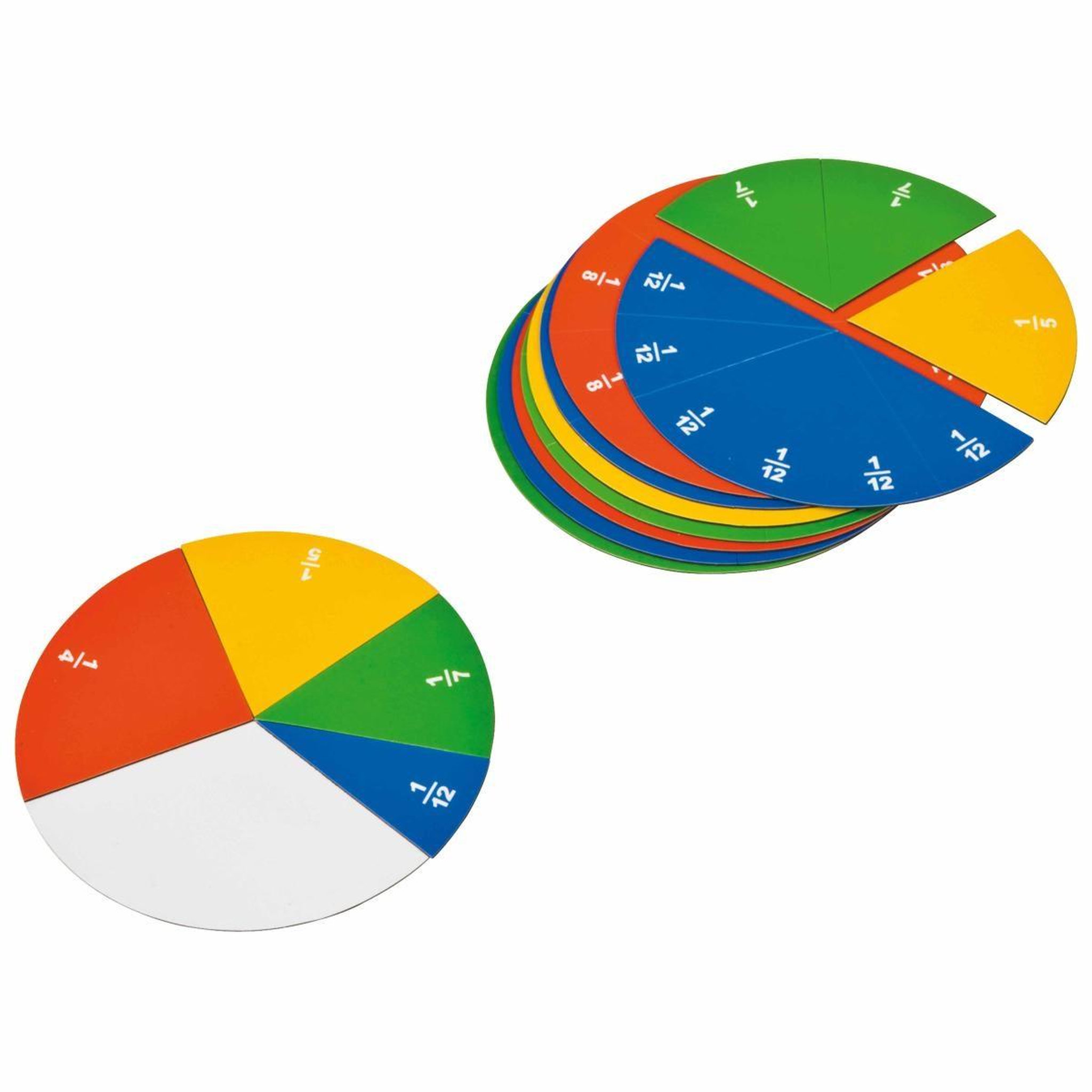 EDUCO Fractions - rond — ensemble de 12 pièces