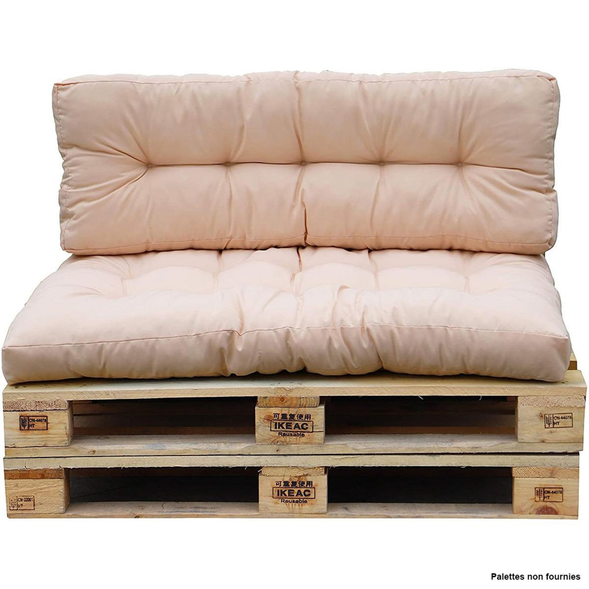 RED DECO Set 2 coussins d'extérieur taupe - riouta