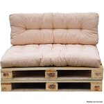 RED DECO Set 2 coussins d'extérieur taupe - riouta