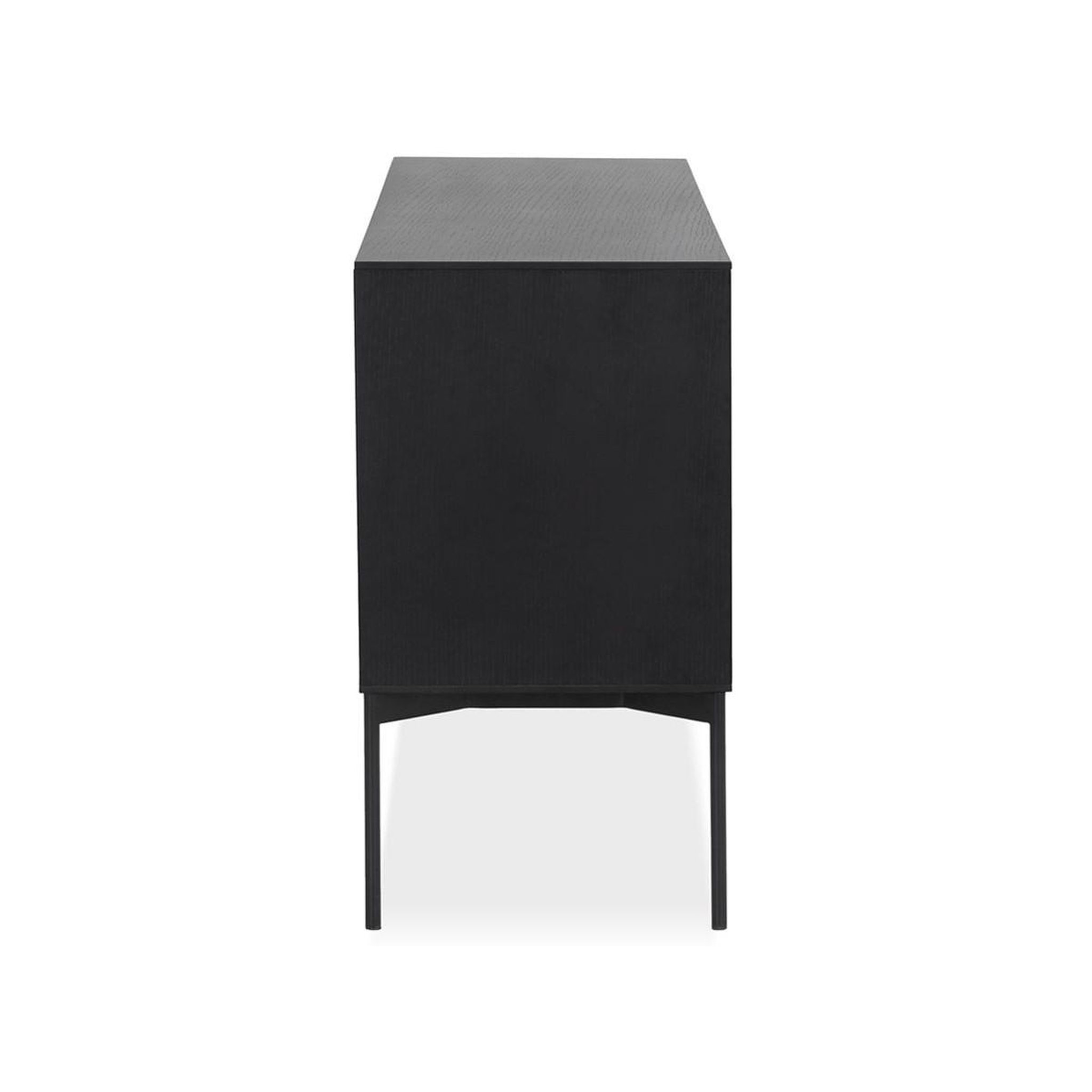 Voir la diapositive 4 : Paris Prix Buffet 3 tiroirs & 2 portes design  lasco  160cm noir