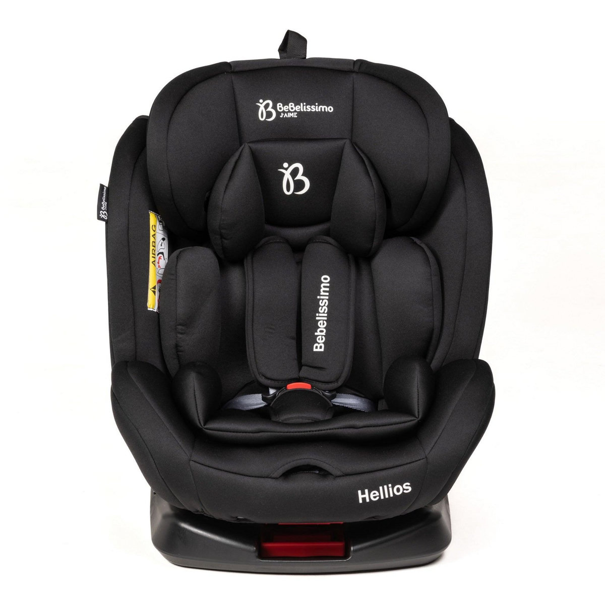 BEBELISSIMO BEBELISSIMO - Siège auto Isofix - pivotant 360 °- groupe 0+/1/2/3 - (0-36kg) - Hellios - noir /noir