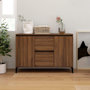 Voir la diapositive 1 : VIDAXL Buffet Chene marron 104x35x70 cm Bois d'ingenierie