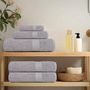 Voir la diapositive 3 : VIDAXL Serviettes de visage 2 pcs gris 30x30 cm 360 g m² 100% coton