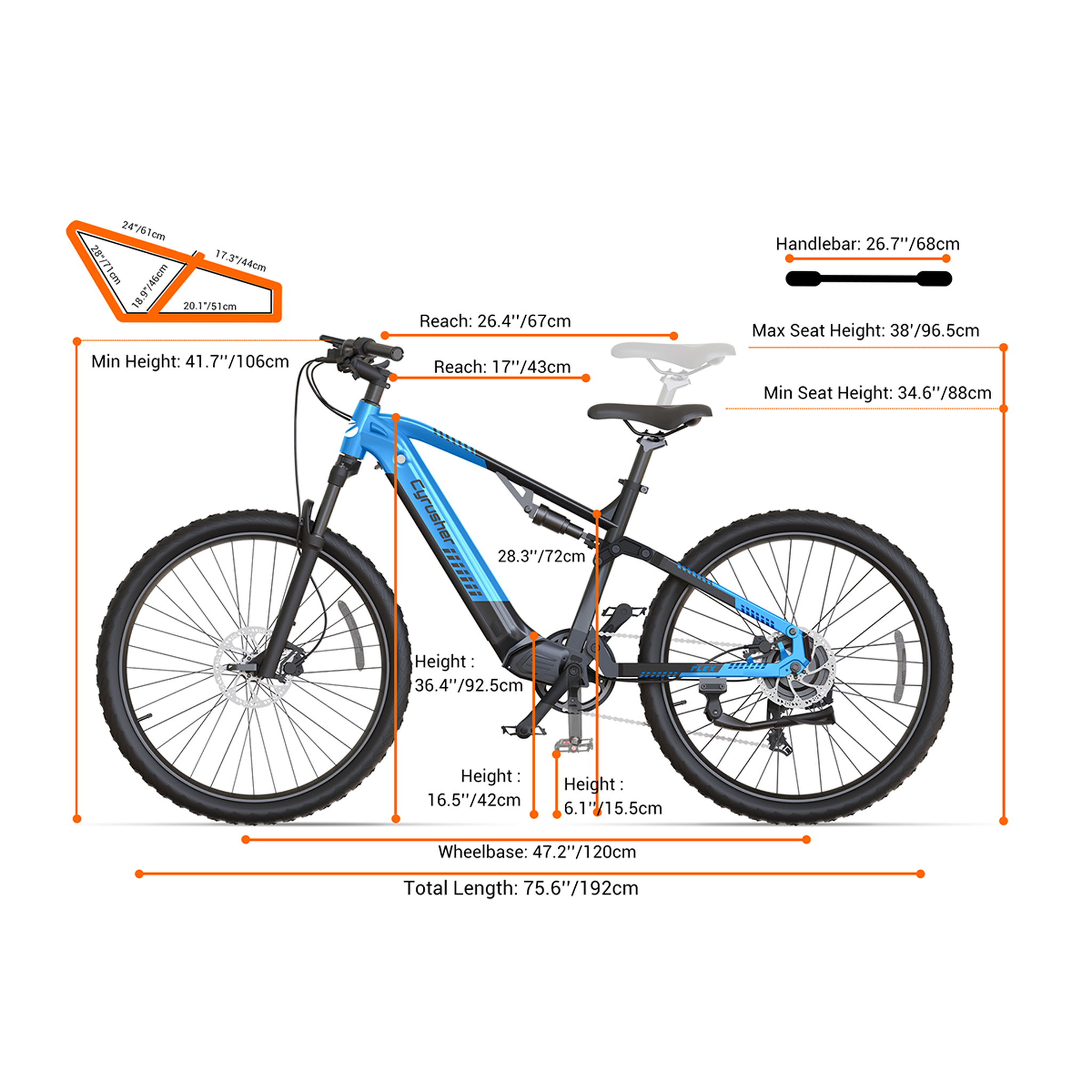 Voir la diapositive 4 : CYRUSHER VTT électrique Cyrusher Flex