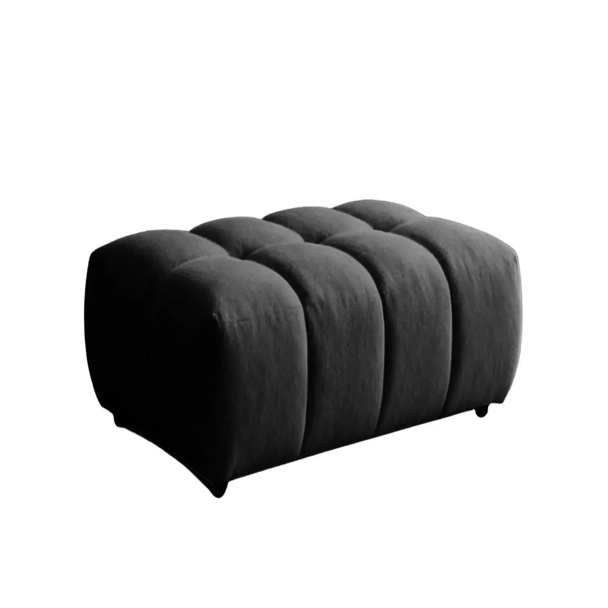 Voir la diapositive 1 : CASANOVA PARIS Alexia - pouf tissu bouclette