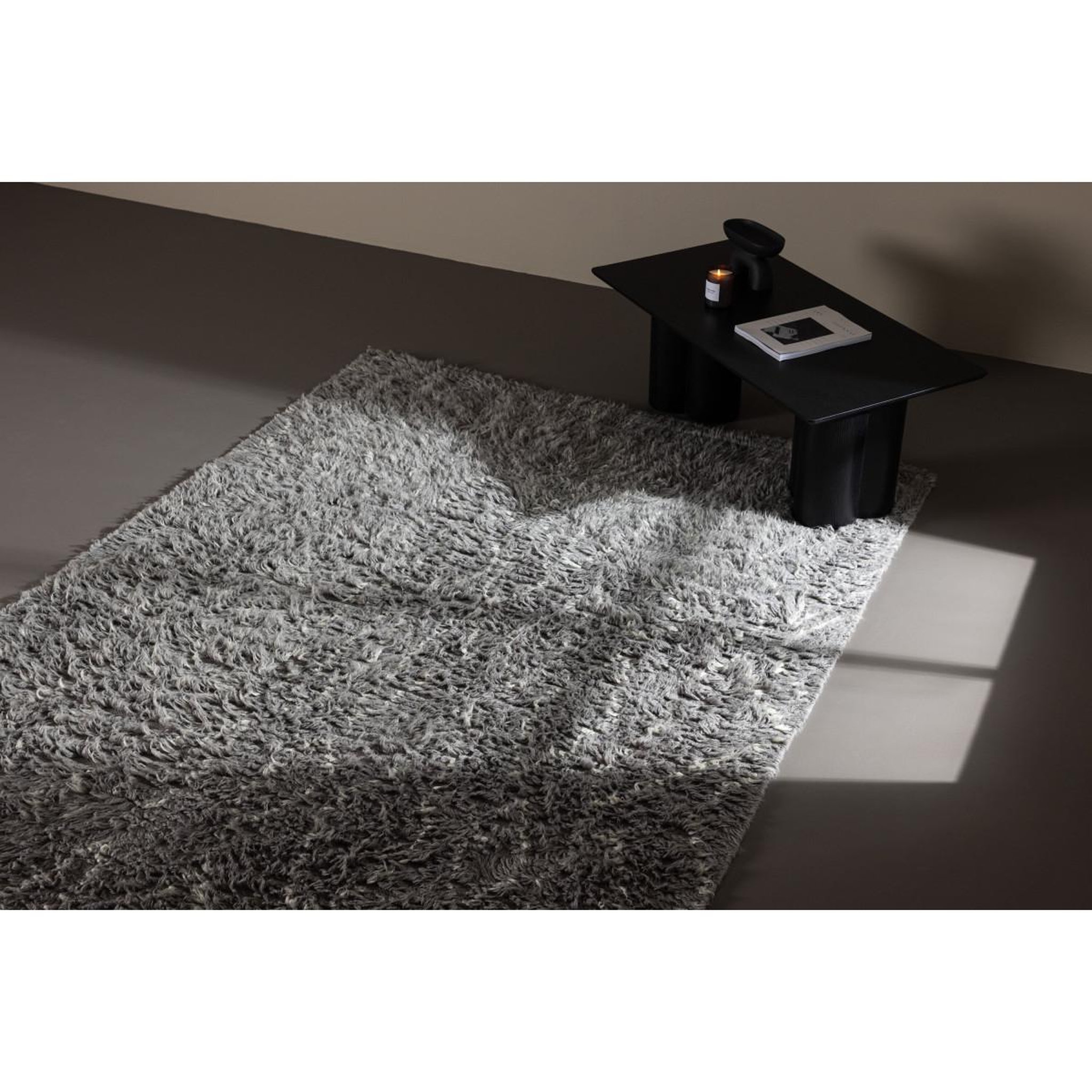 Voir la diapositive 3 : Paris Prix Tapis déco en laine  leiko  200x300cm gris