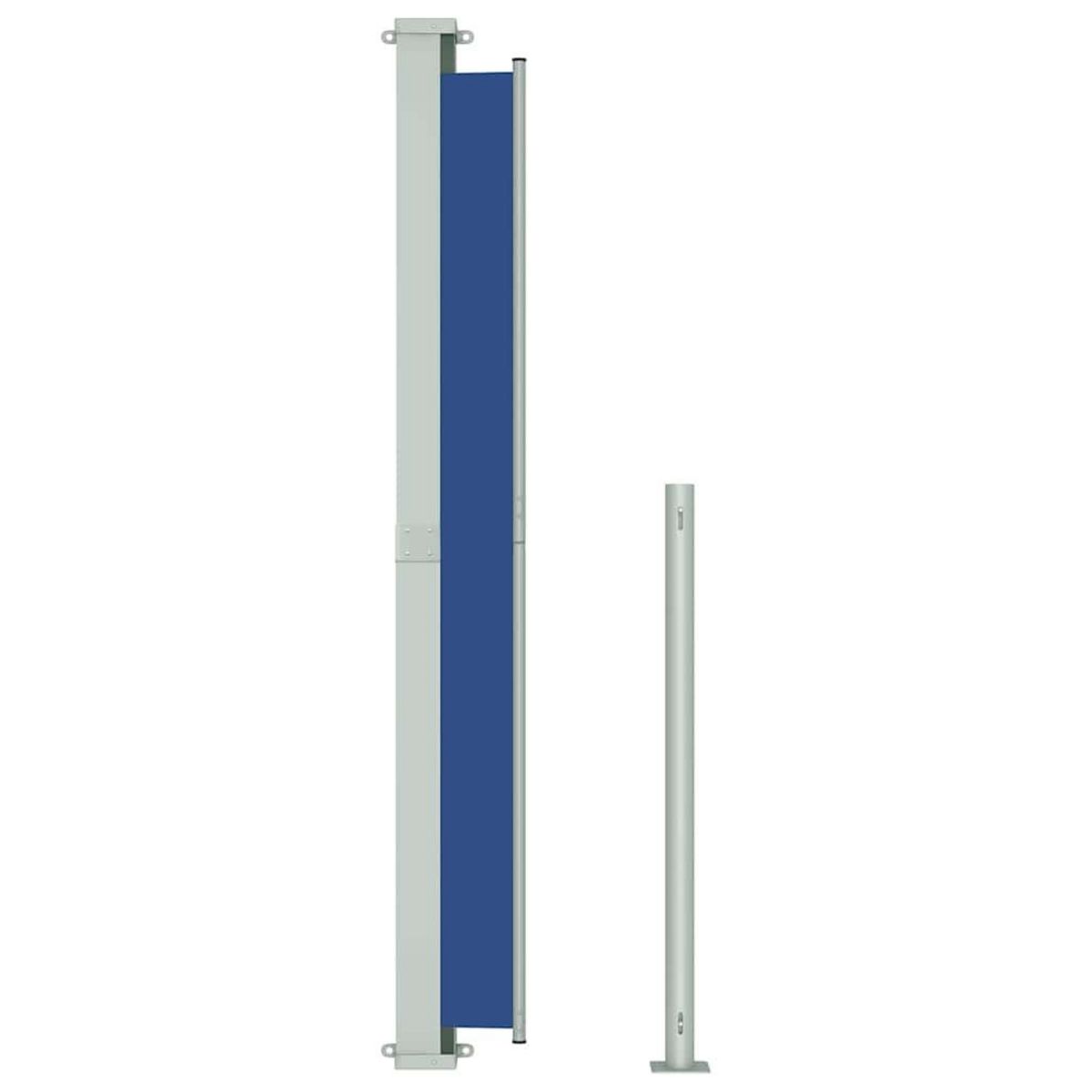 VIDAXL Auvent lateral retractable de patio 180x500 cm Bleu