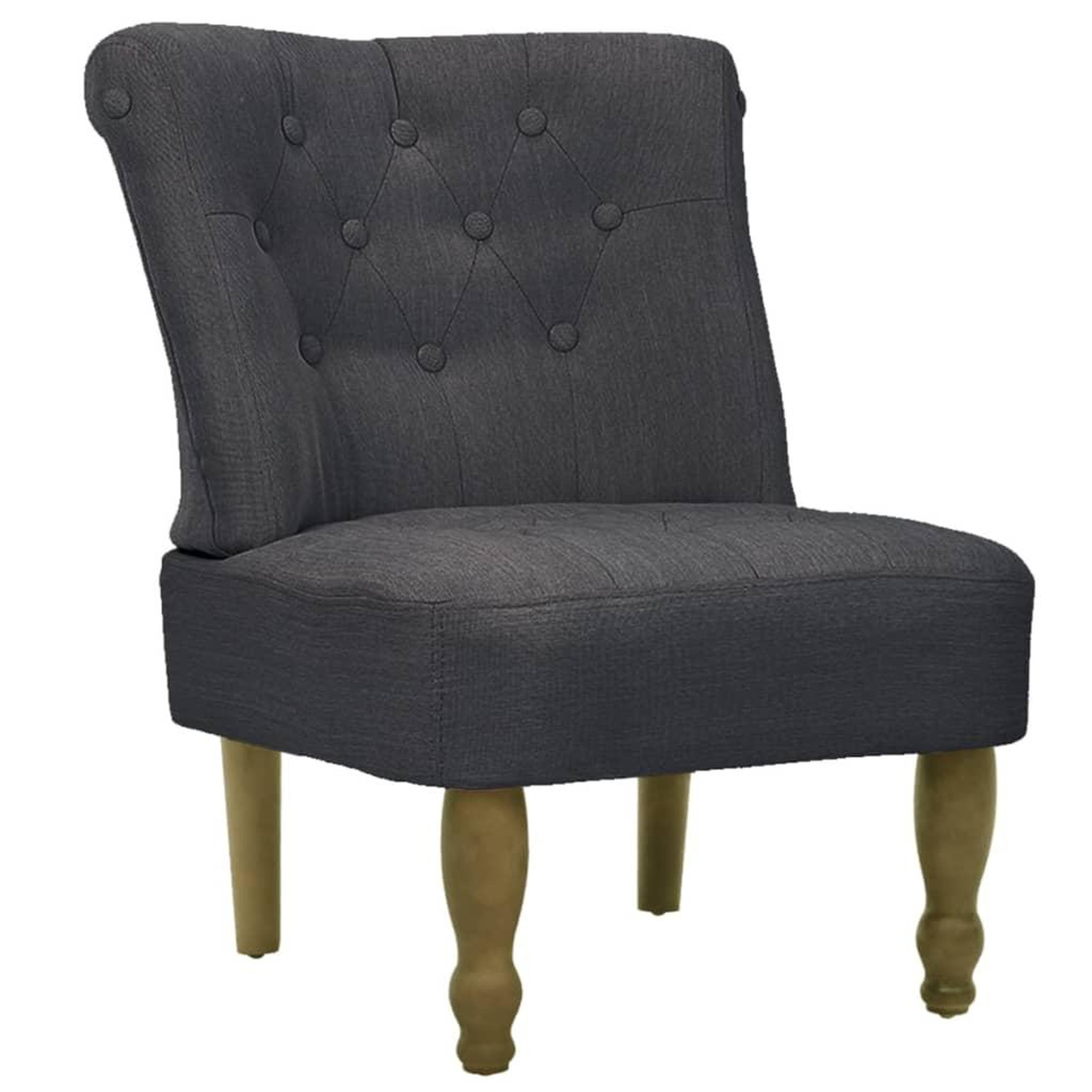Voir la diapositive 3 : VIDAXL Chaises en style français lot de 2 gris tissu