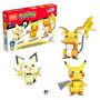 Voir la diapositive 3 : MEGA CONSTRUX Mega Construx - Pokémon Coffret Trio Evolution Pikachu à construire