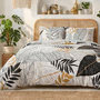 Voir la diapositive 1 : ATELIER DU COTON Parure housse de couette 100% coton 57fils moana