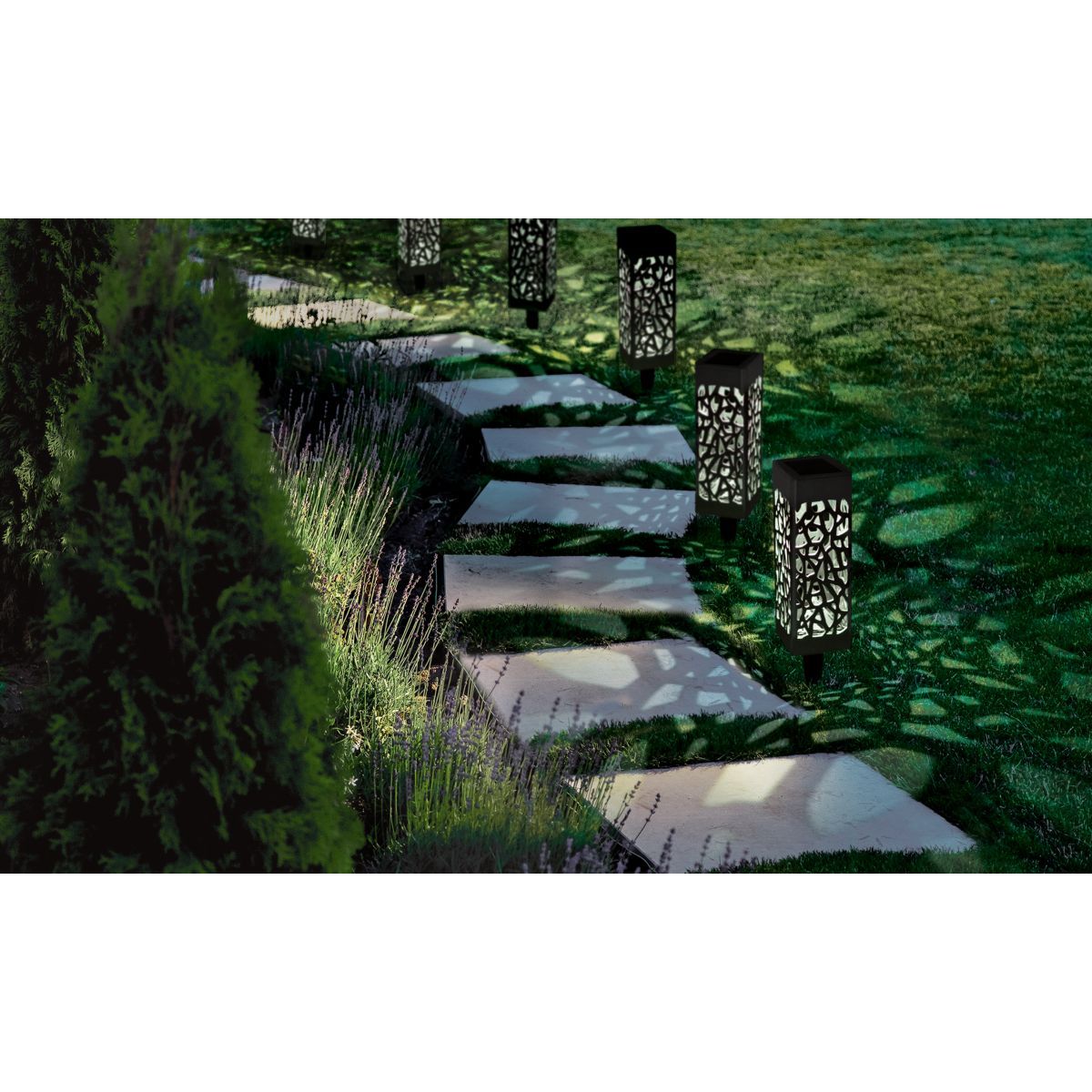 Inkazen Bornes solaires MONA SILVER x10