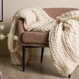 Voir la diapositive 5 : Paris Prix Plaid Uni  Kate  130x170cm Naturel