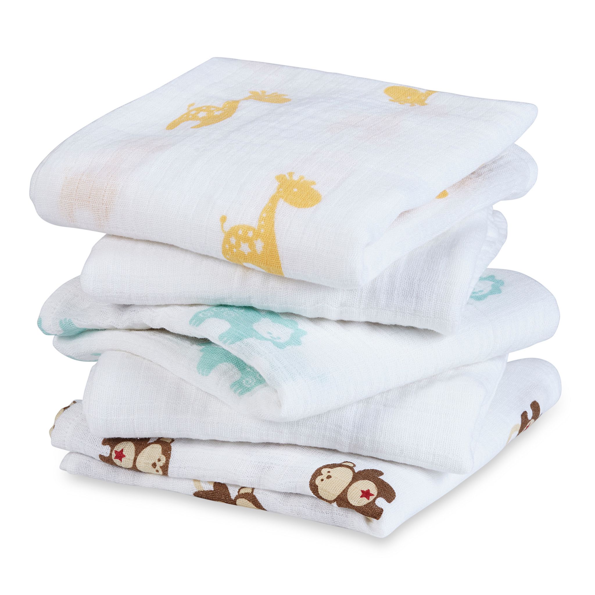 Aden + Anais Maxi-Langes Mousseline Coton 120x120 Cm – Lot De 2 Imprimé Rising Star