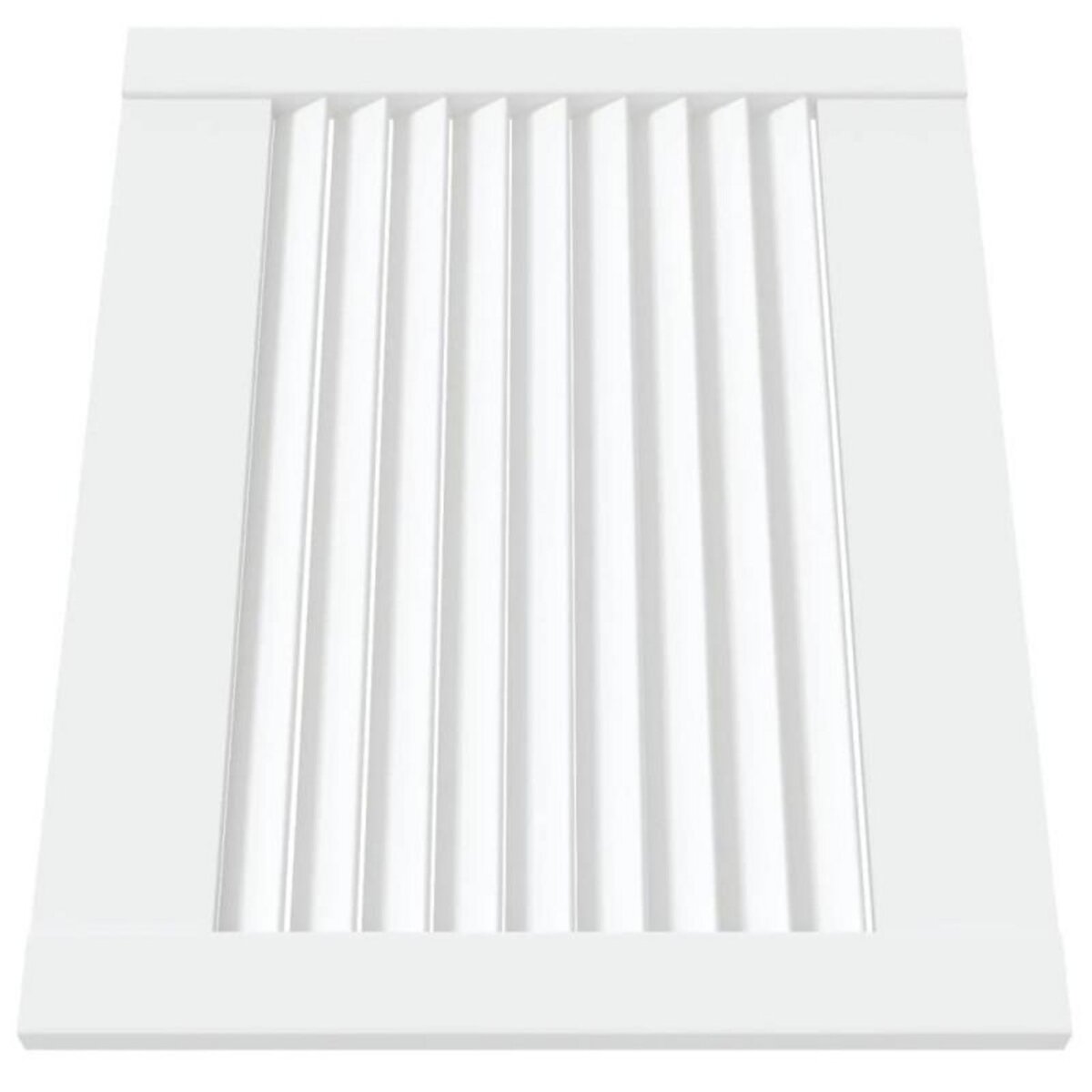 VIDAXL Portes d armoire à persiennes 4pcs blanc 39,5x49,4cm pin massif