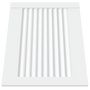 Voir la diapositive 3 : VIDAXL Portes d armoire à persiennes 4pcs blanc 39,5x49,4cm pin massif