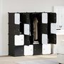 Voir la diapositive 3 : VIDAXL Cubes de rangement 16 pcs avec tiges de suspension PP