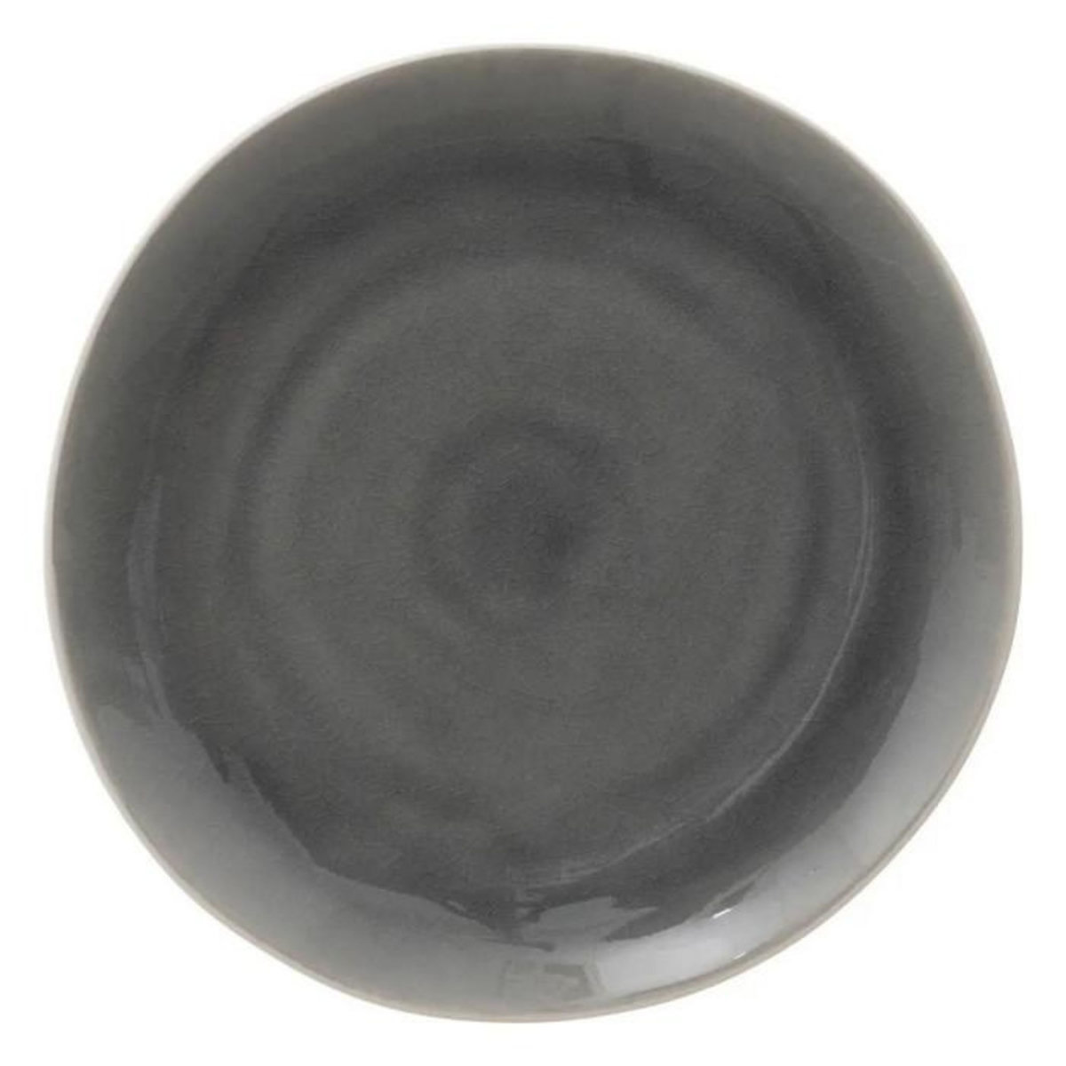 SECRET DE GOURMET Lot de 6 Assiettes Plates  Esmee  27cm Gris