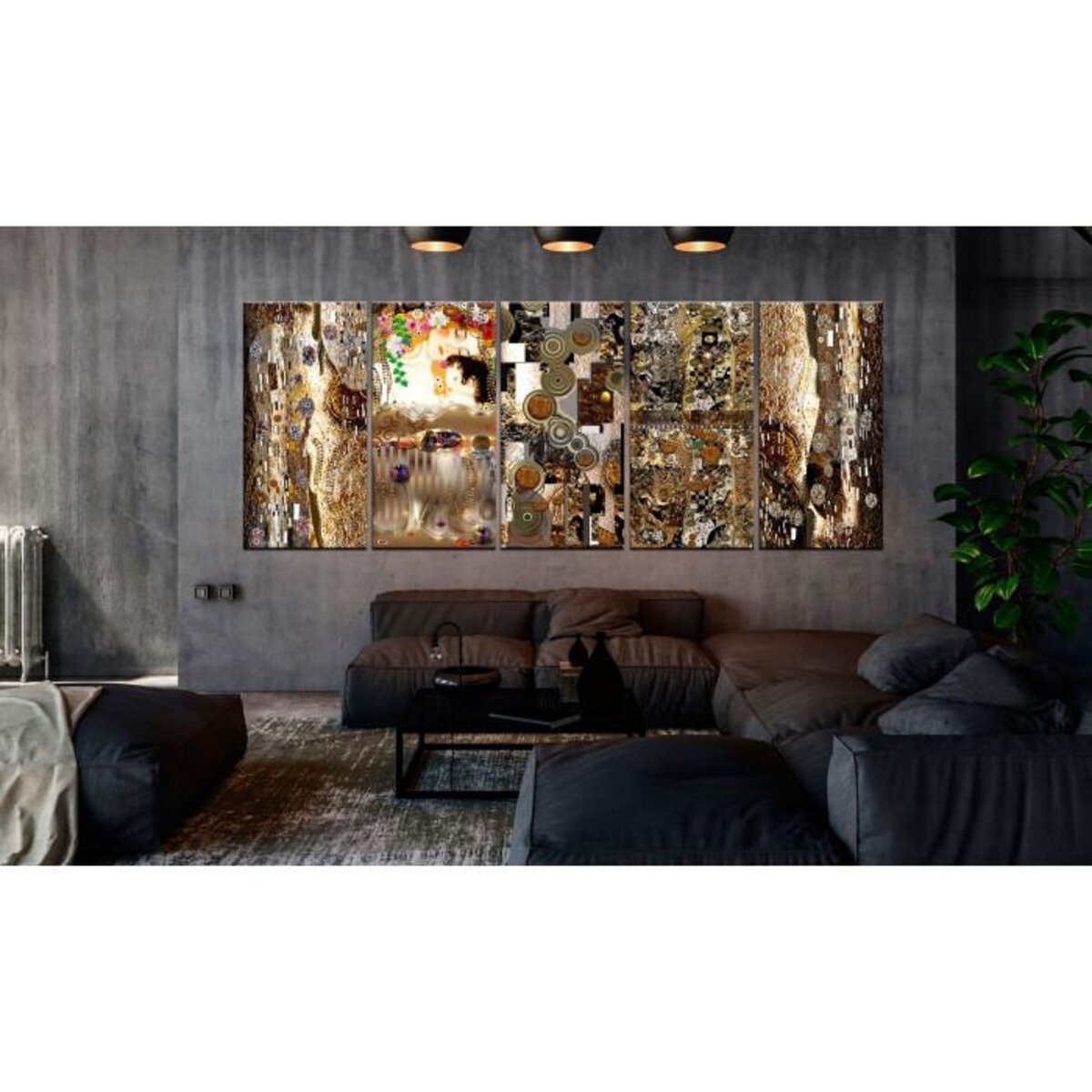 Paris Prix Tableau Imprimé 5 Panneaux  Mom with Child Narrow