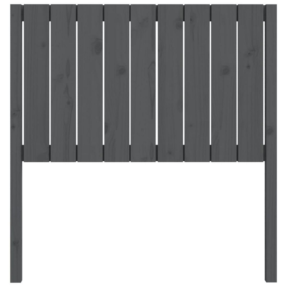 VIDAXL Tete de lit Gris 95,5x4x100 cm Bois massif de pin