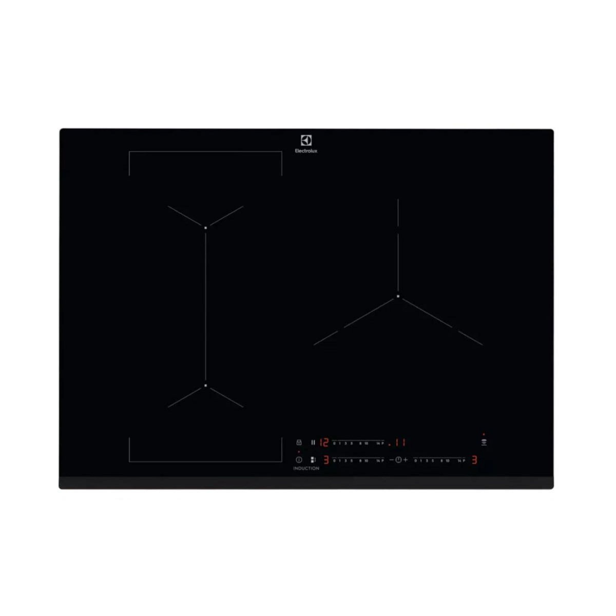 ELECTROLUX Plaque de cuisson induction 78cm 4 feux noir - EIV85453