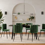 Voir la diapositive 5 : Rendez vous déco Table rectangulaire 4/6 personnes extensible en bois noir 150/180 cm-Oman