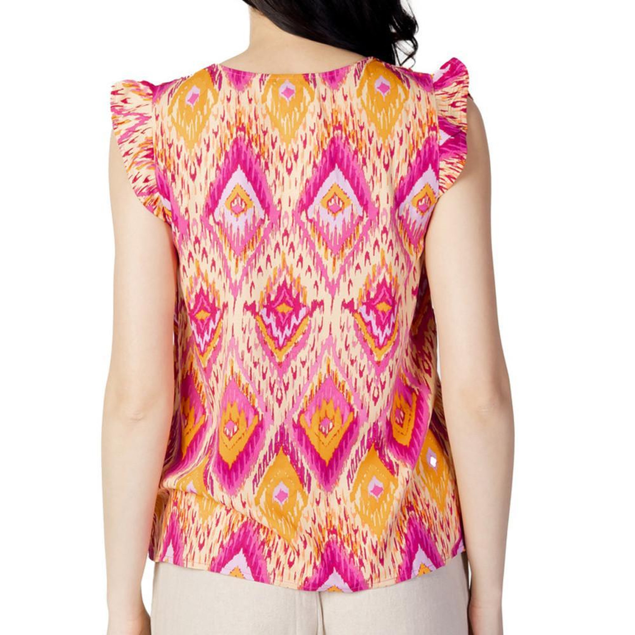 Voir la diapositive 2 : Only T-Shirt Rose/Orange Femme Only Alma Life