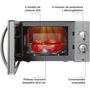 Voir la diapositive 3 : ESSENTIEL B Micro ondes grill EG204s Titane