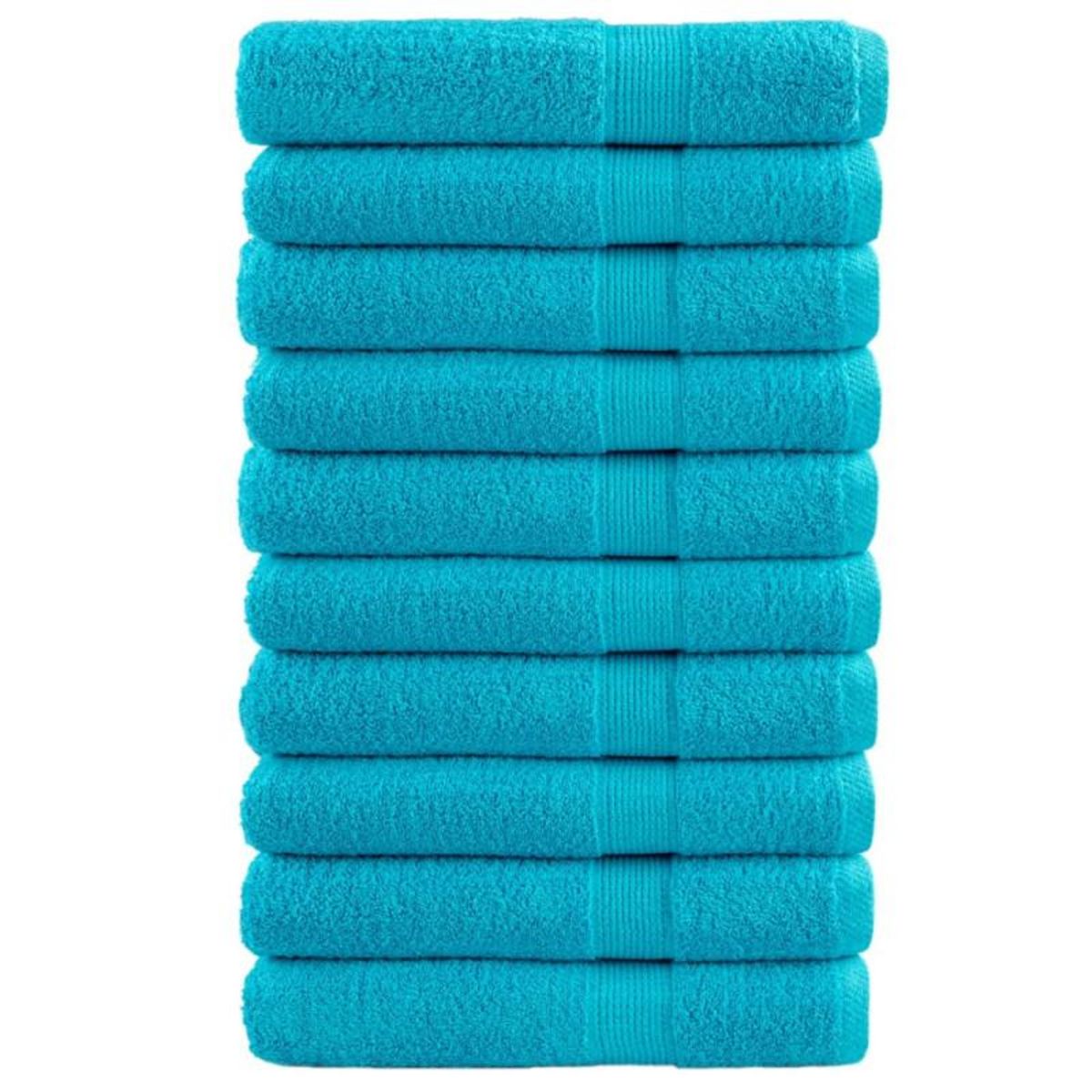 VIDAXL Serviettes de qualité supérieure SOLUND 10 pcs turquoise