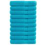 Voir la diapositive 1 : VIDAXL Serviettes de qualité supérieure SOLUND 10 pcs turquoise