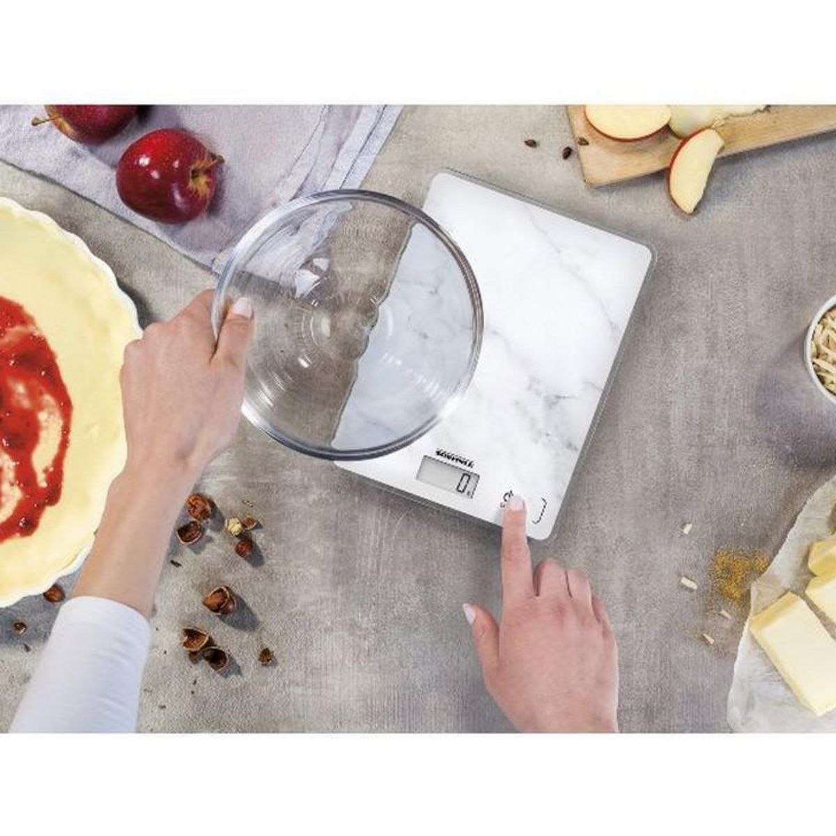 Soehnle Balance de cuisine électronique 5kg-1g blanc - 0861516