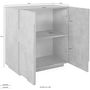 Voir la diapositive 3 : Buffet 2 portes L80cm PESCARA
