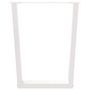 Voir la diapositive 3 : VIDAXL Pieds de table a manger forme V 2pcs blanc 70x(72-73,3)cm acier