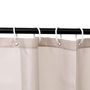 Voir la diapositive 2 : FIVE Rideau de Douche  Classique  180x200cm Naturel
