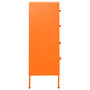 Voir la diapositive 4 : VIDAXL Commode Orange 80x35x101,5 cm Acier