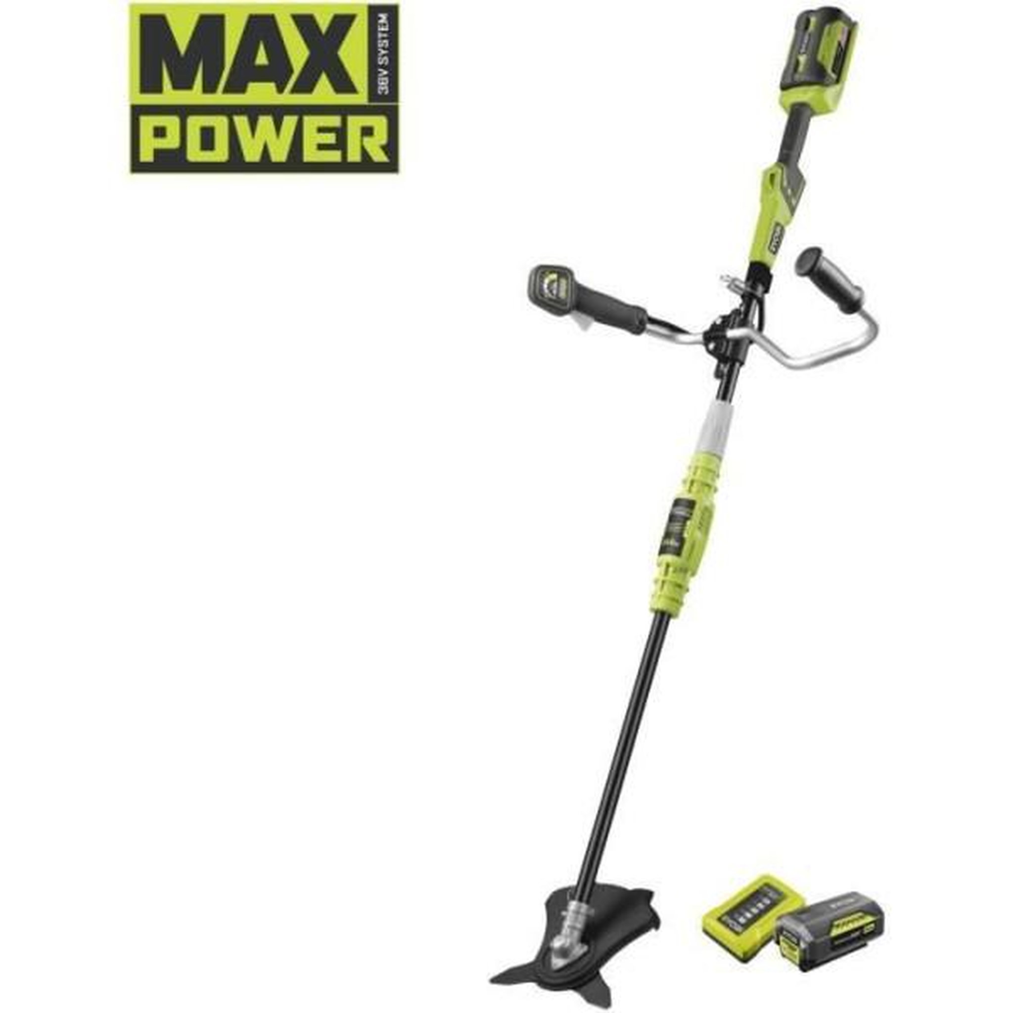Voir la diapositive 5 : Ryobi Débroussailleuse RYOBI 36V Max Power - 1 batterie 4.0Ah - 1 chargeur - RBC36X26BG2-140