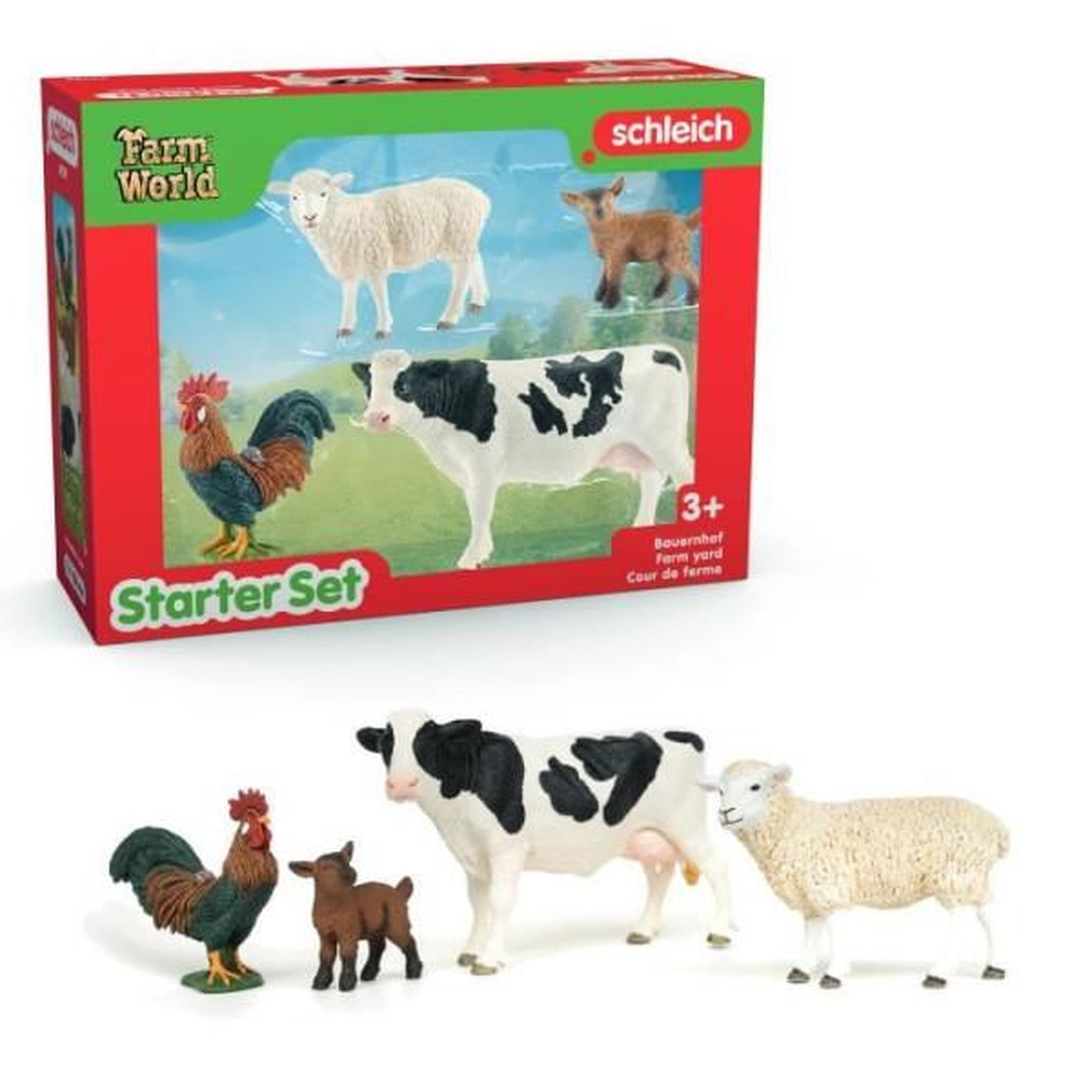 Schleich Mes premiers animaux de la ferme, coffret schleich d'animaux, schleich 42729 farm world, des 5 ans