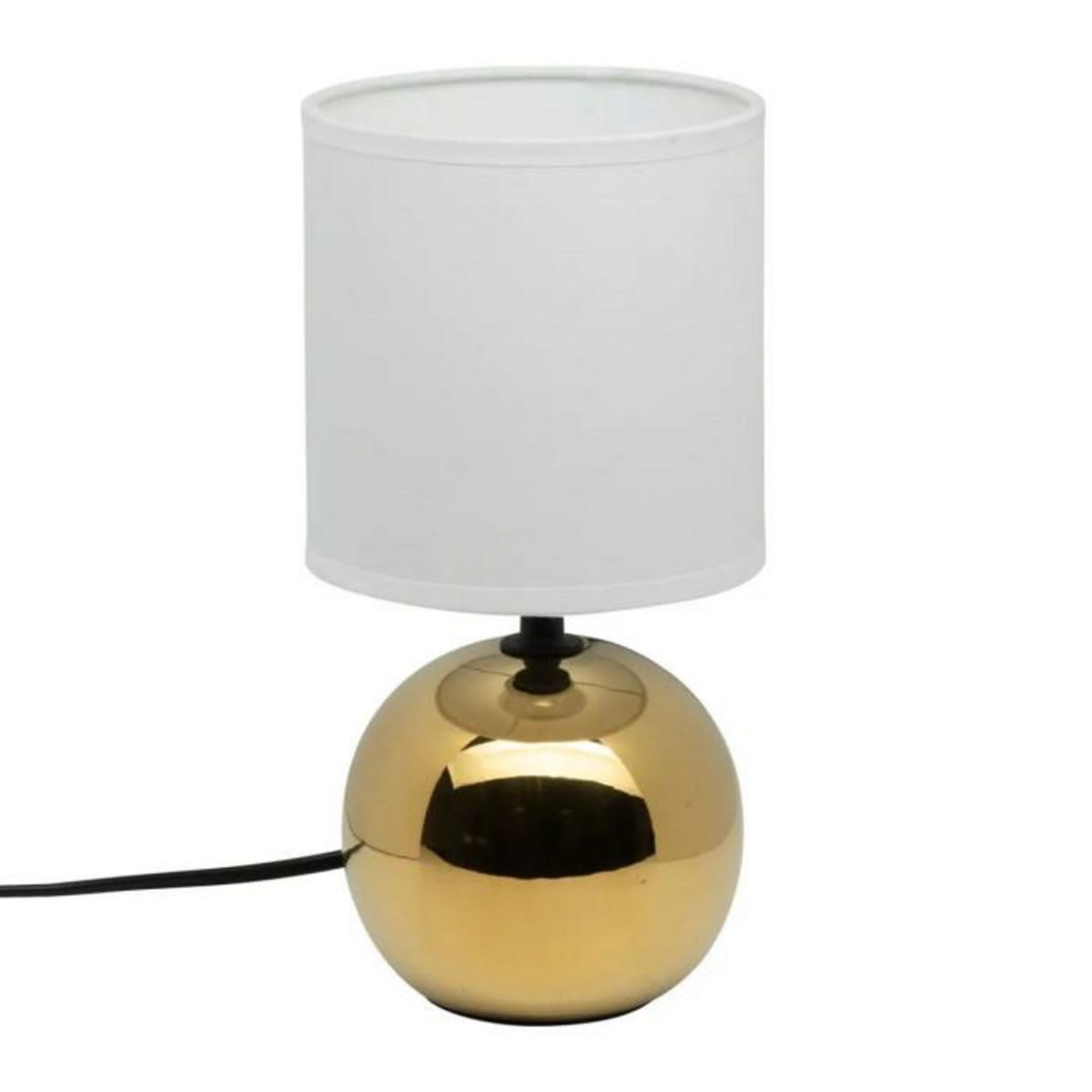 ATMOSPHERA Lampe à Poser Céramique  Boule  25cm Or
