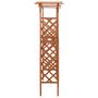 Voir la diapositive 3 : VIDAXL Pergola avec portail 116x40x204 cm Bois de sapin massif