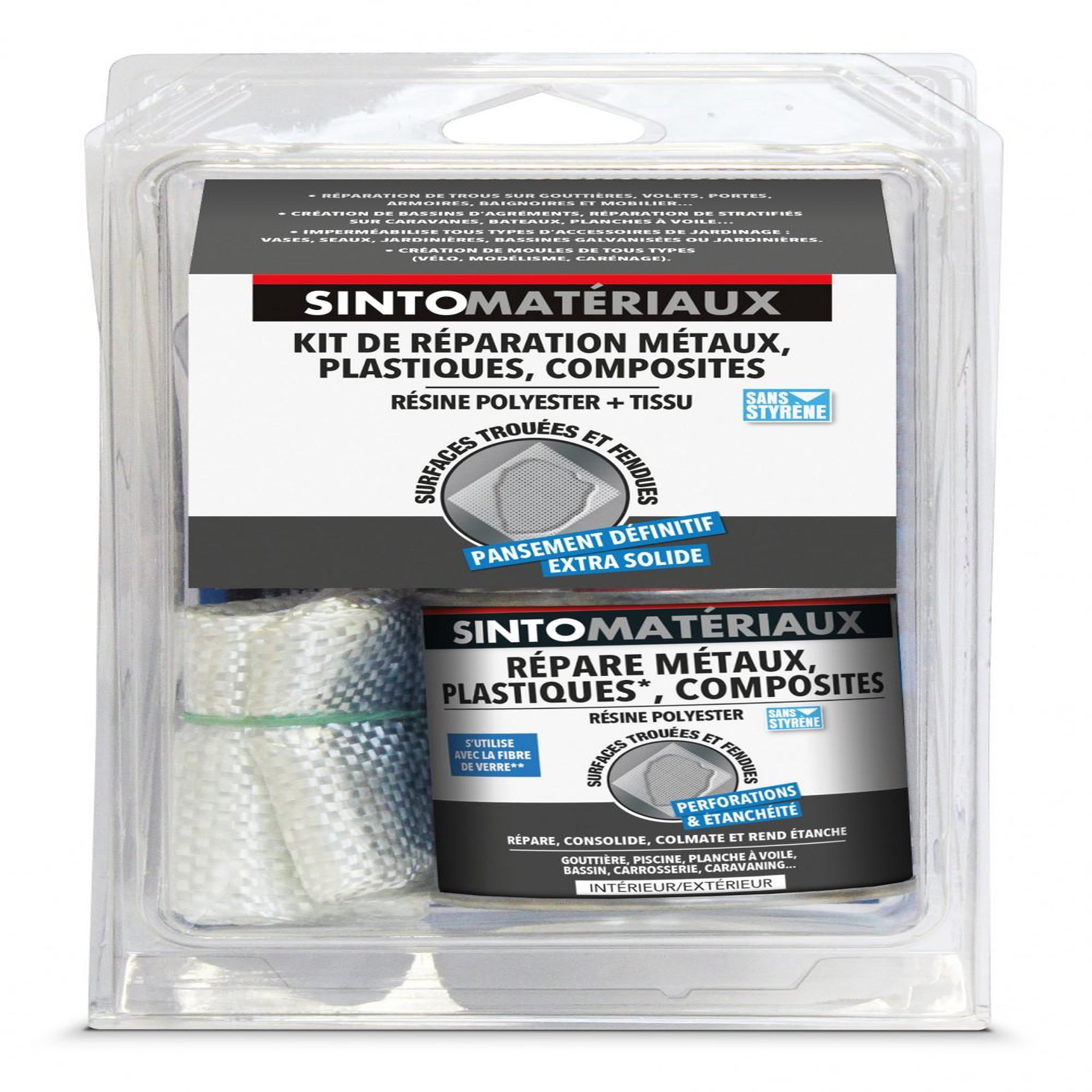 CENTRALE BRICO Résine Sinto materiaux kit reparation SINTO, 250 ml