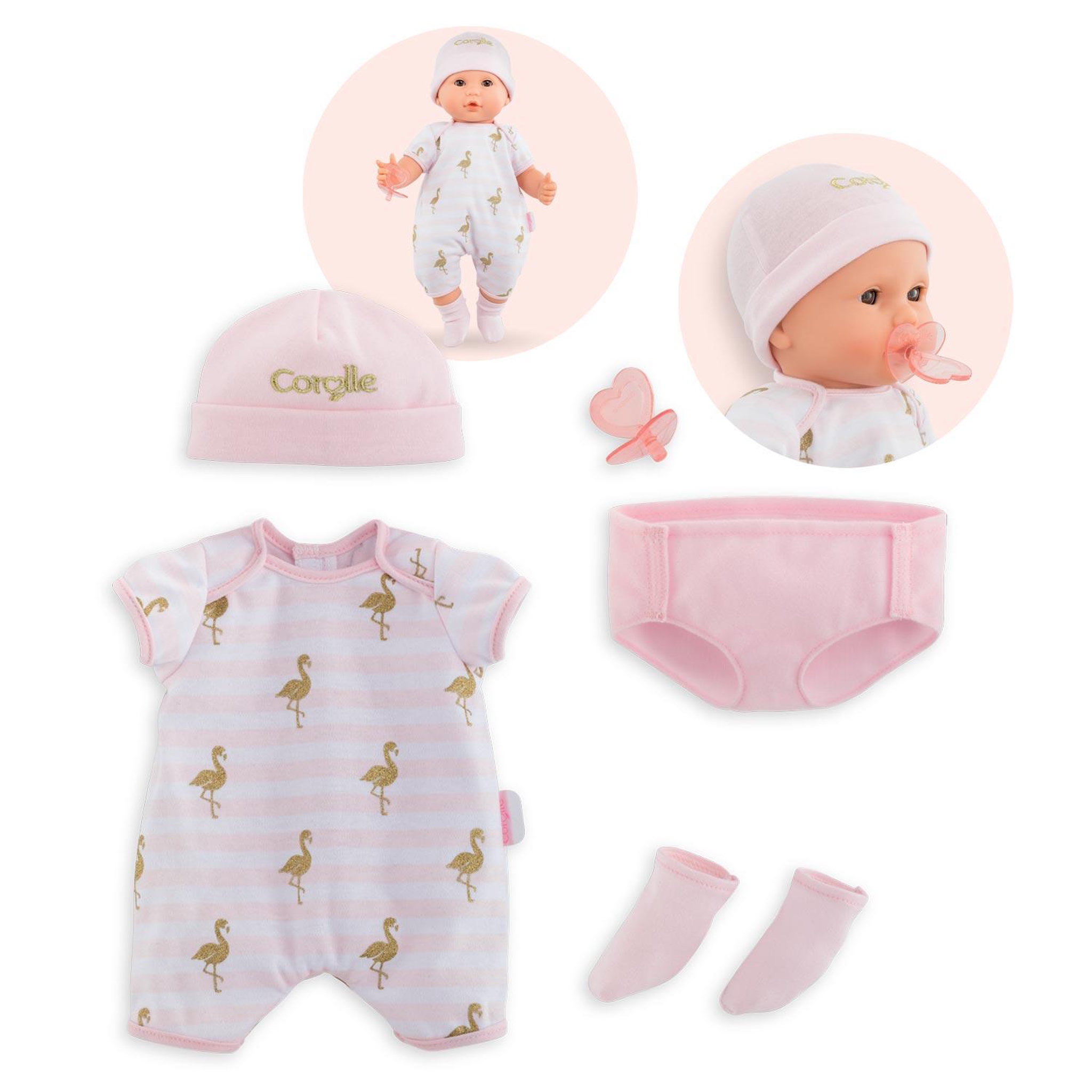 Voir la diapositive 2 : Corolle Trousseau de Naissance pour poupon 36 cm