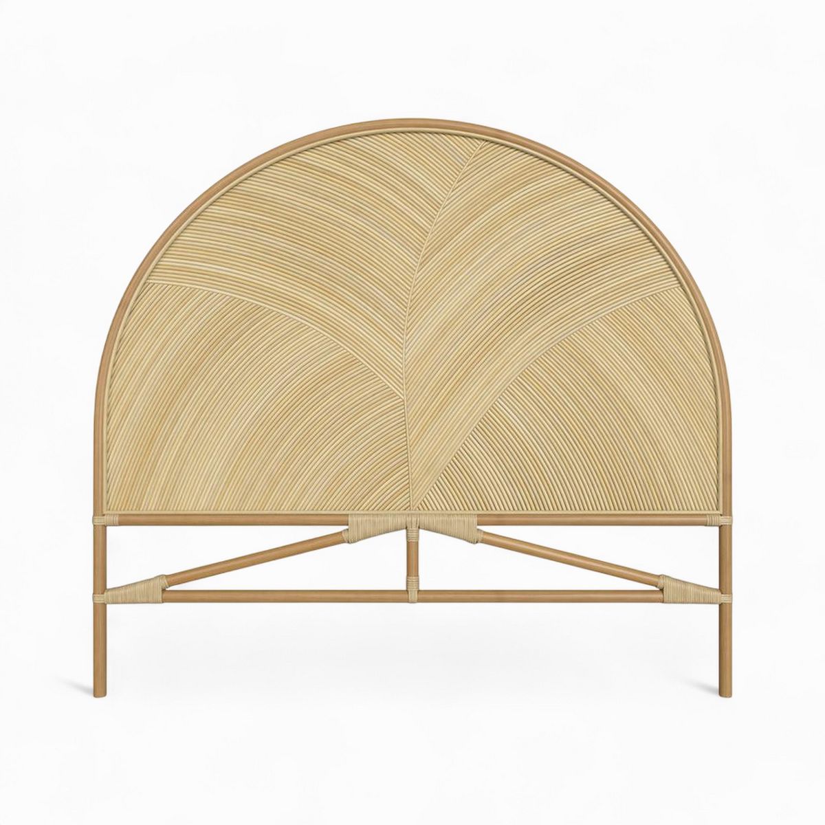 Rendez vous déco Tête de lit en rotin naturel 140 cm - Beigia