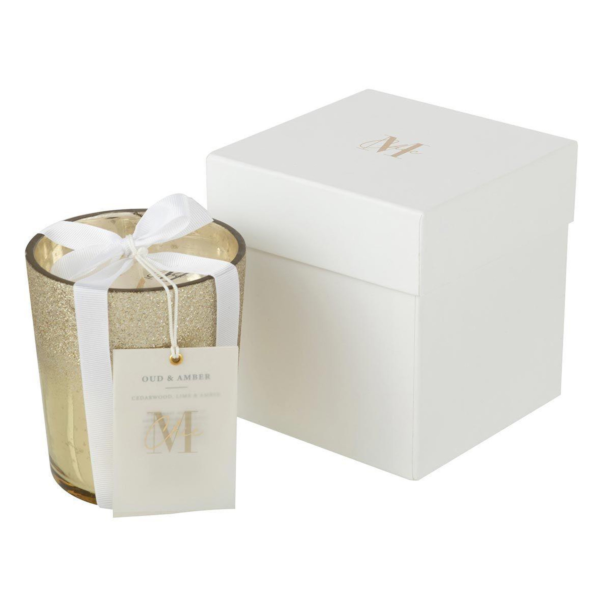 Voir la diapositive 2 : J-LINE Bougie parfumée  deluxe  22cm oud amber