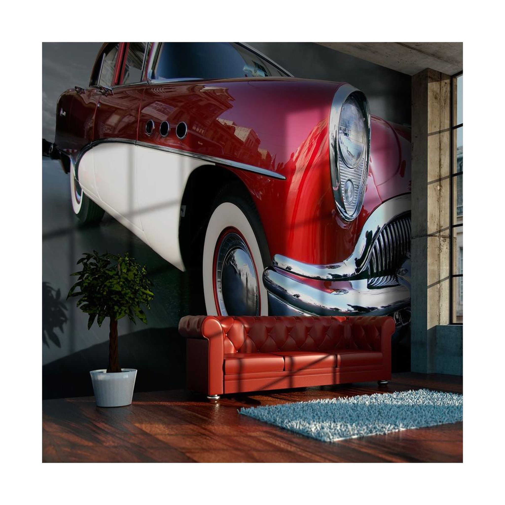 Paris Prix Papier peint  voiture de luxe américaine. Coloris disponibles : Multicolore