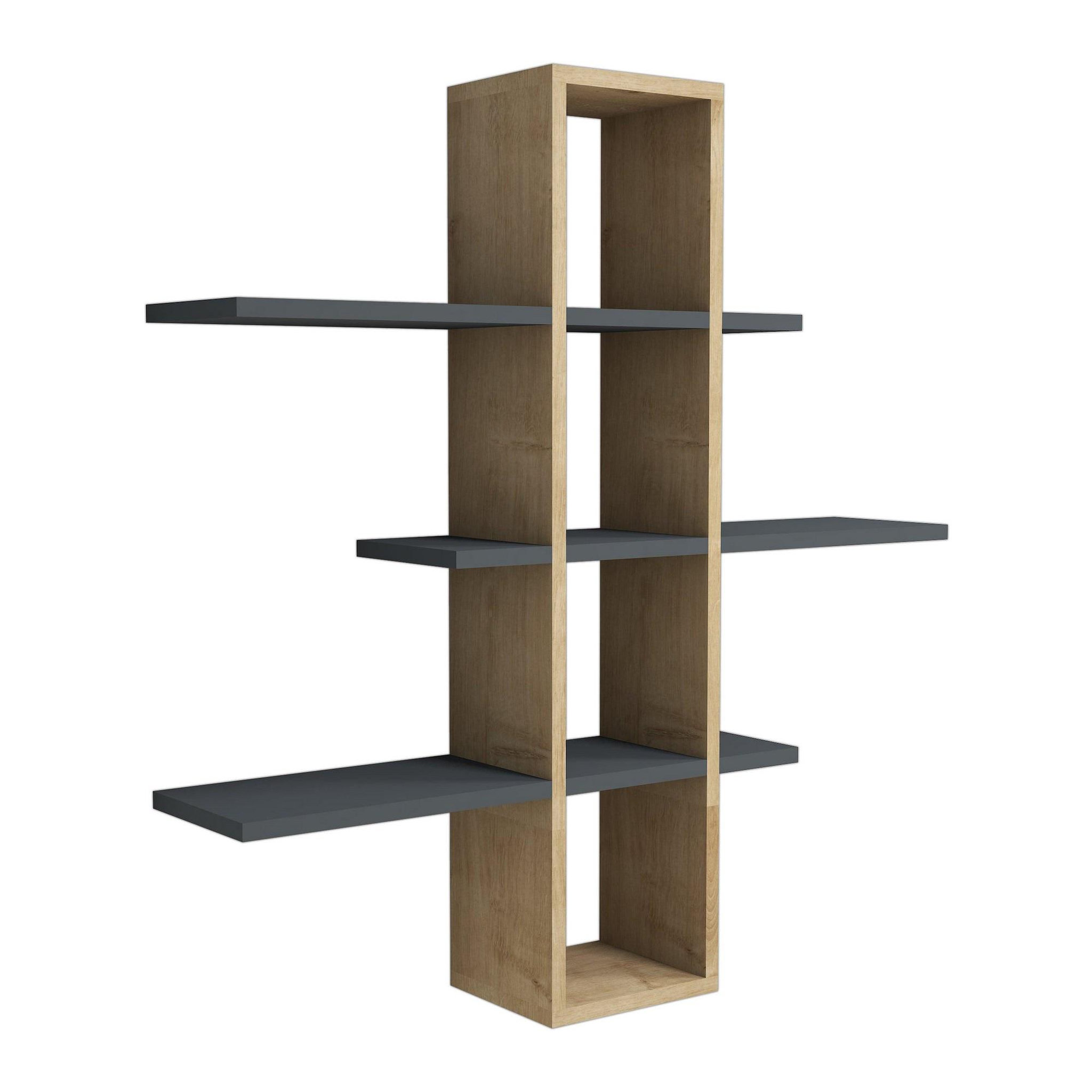 Habitat et Jardin Étagère murale en bois  ardo  - 96 x 19 x 101 cm - saphir, anthracite