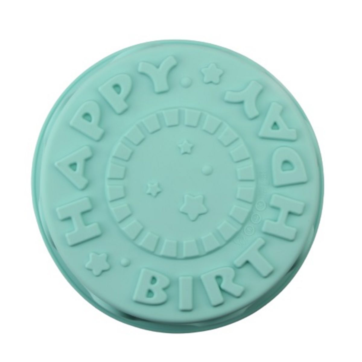 ACTUEL Moule happy birthday 25cm en silicone bleu