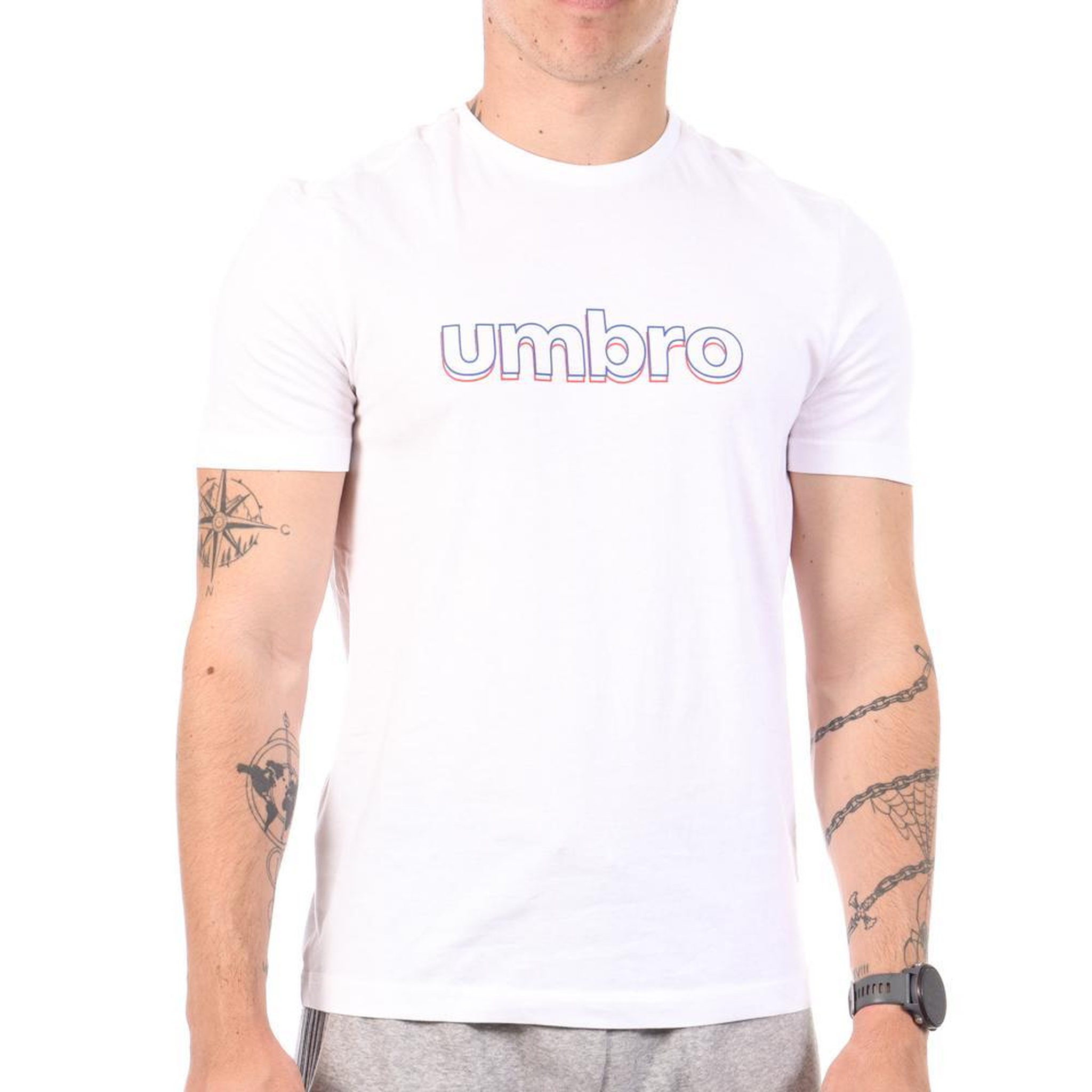 Voir la diapositive 1 : UMBRO T-shirt Blanc Homme Umbro Outl Net