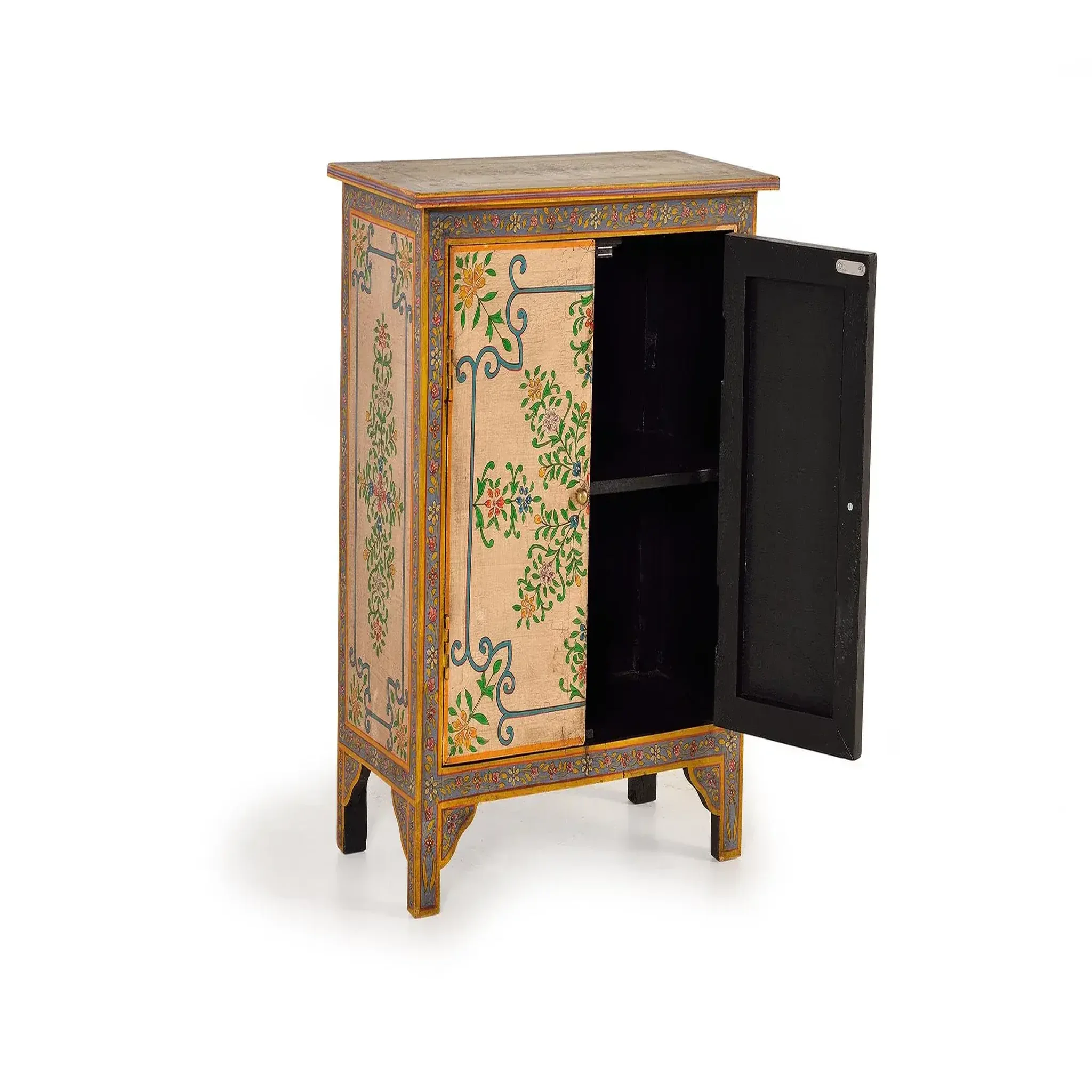 Voir la diapositive 2 : GINER Y COLOMER SL Meuble d'appoint en bois de manguier 65 cm style artisanal ethnique