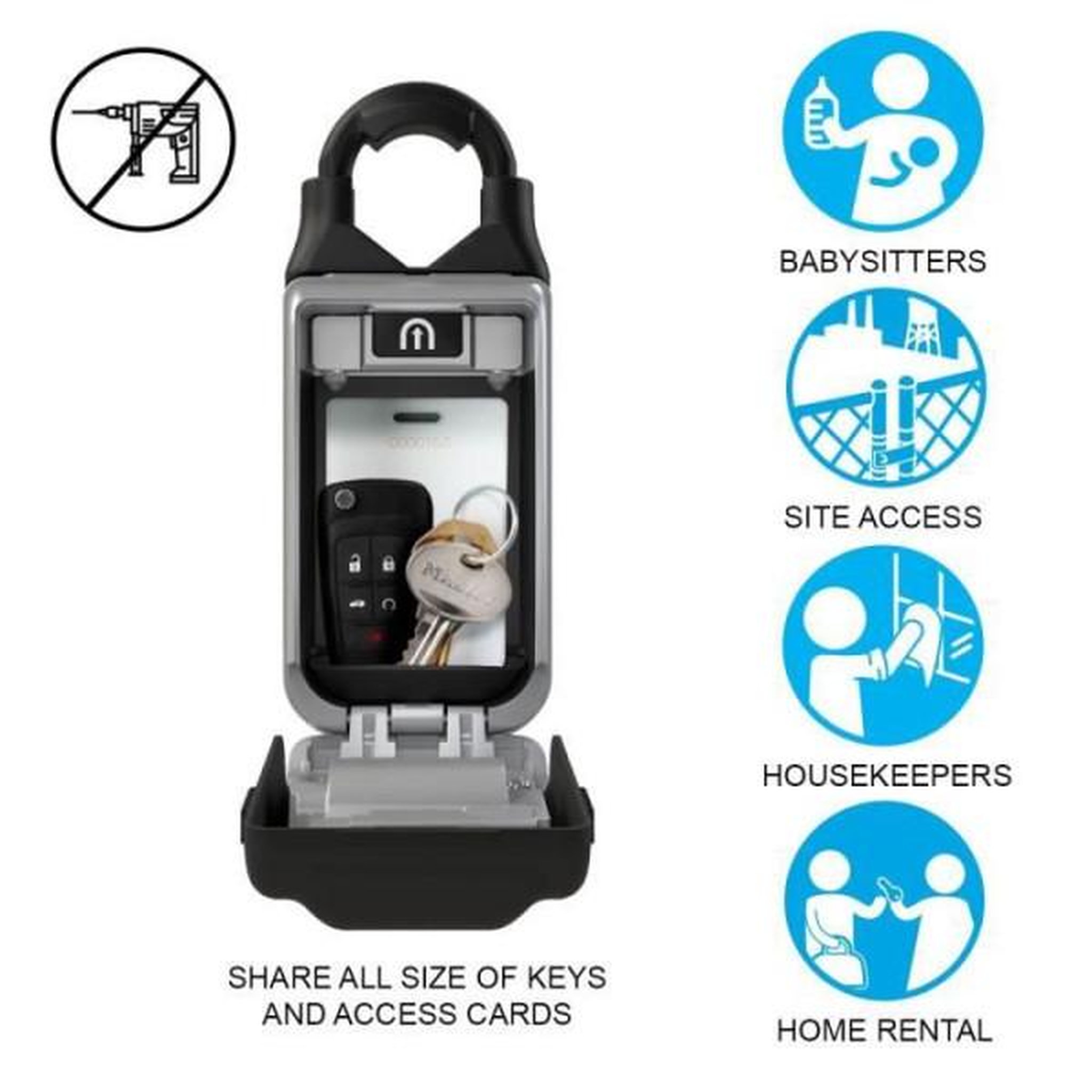 Voir la diapositive 3 : Master lock Armoire de sécurité masterlock boîte a clés 5420eurd format m