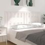 Voir la diapositive 4 : VIDAXL Tete de lit Blanc 146x4x100 cm Bois massif de pin